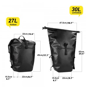 Bicycle backseat bag large capacity bag waterproof durable bag can be customized bicycle bag factory direct sales large discount