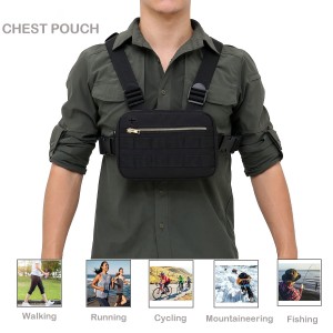 Men’s sports gym running waterproof chest bag practical chest bag