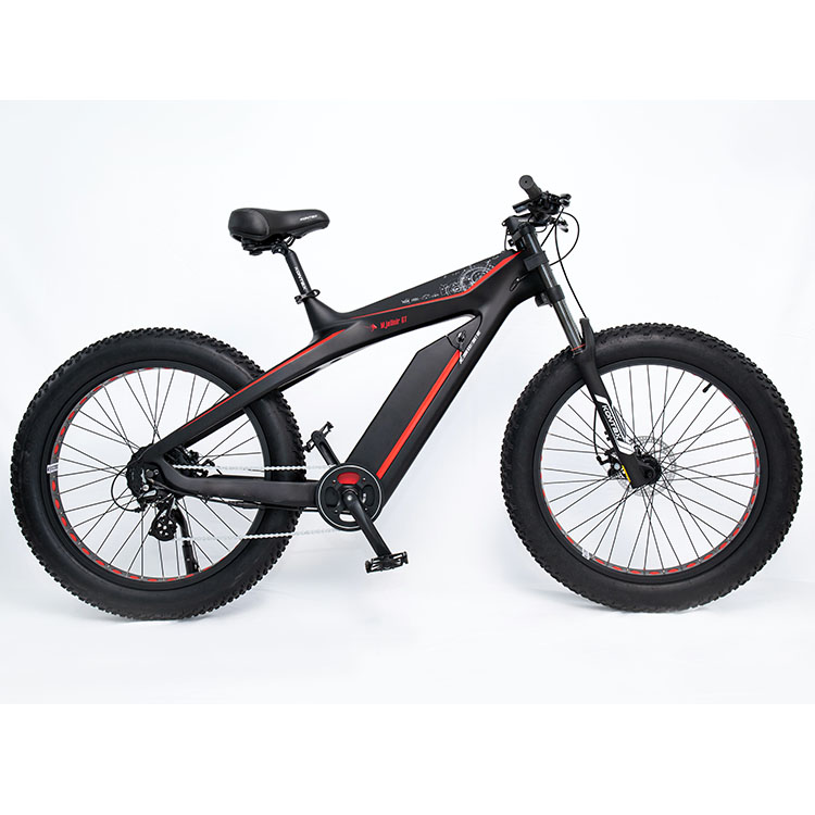 Discount Electric Womens Mountain Bike Manufacturer –  TIKI 26” Carbon Fiber Electric Mountain Bike – TIKI