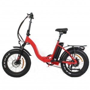 Factory Free sample 2023 High Quality 20 Inch 350W Mens Folding Fat Tire Ebike Beach Electric Bicycle Cruiser Snow Electric Foldable Bike