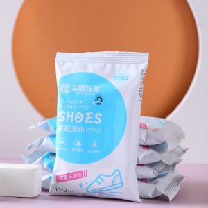 Wholesale Wet Tissue With Alcohol 75 –  Wet wipes for shoes with strong decontamination ability  – Jinlian