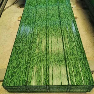 Grass pattern color coated board
