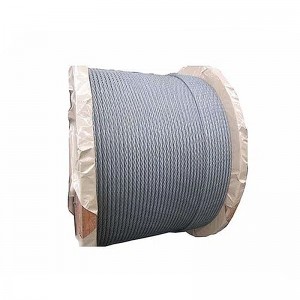 2019 High quality Hardware Electric Galvanized Hot DIP Galvanized 6*31 Ws FC 6X7+FC Cable Steel Wire Rope
