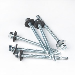 OEM/ODM Factory China Ss410 Inox Unslotted Hex Washer Head Self Drilling Screws