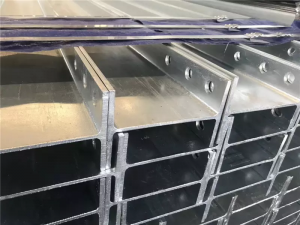 Precision Process on Steel-I Beam with punched holes