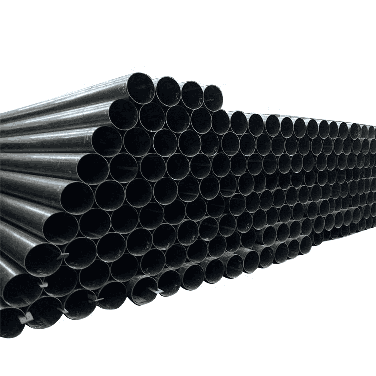 Black Steel Seamless Pipes - MS carbon steel pipe standard length erw welded carbon steel round pipe and tubes – Rainbow