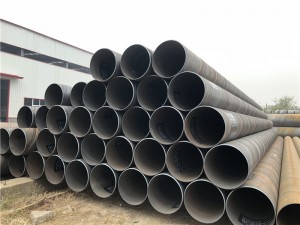 SSAW  Round Spiral Welded Carbon Steel Pipe Natural Gas And Oil Pipeline