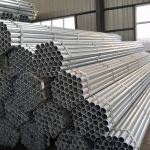 Steel Pipe Galvanized Welded Carbon Steel Round Structure Pipe ERW Plain End