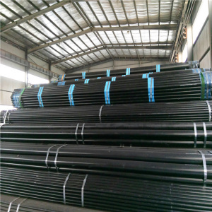 black paint structural pipes as per astm a500 gr.a