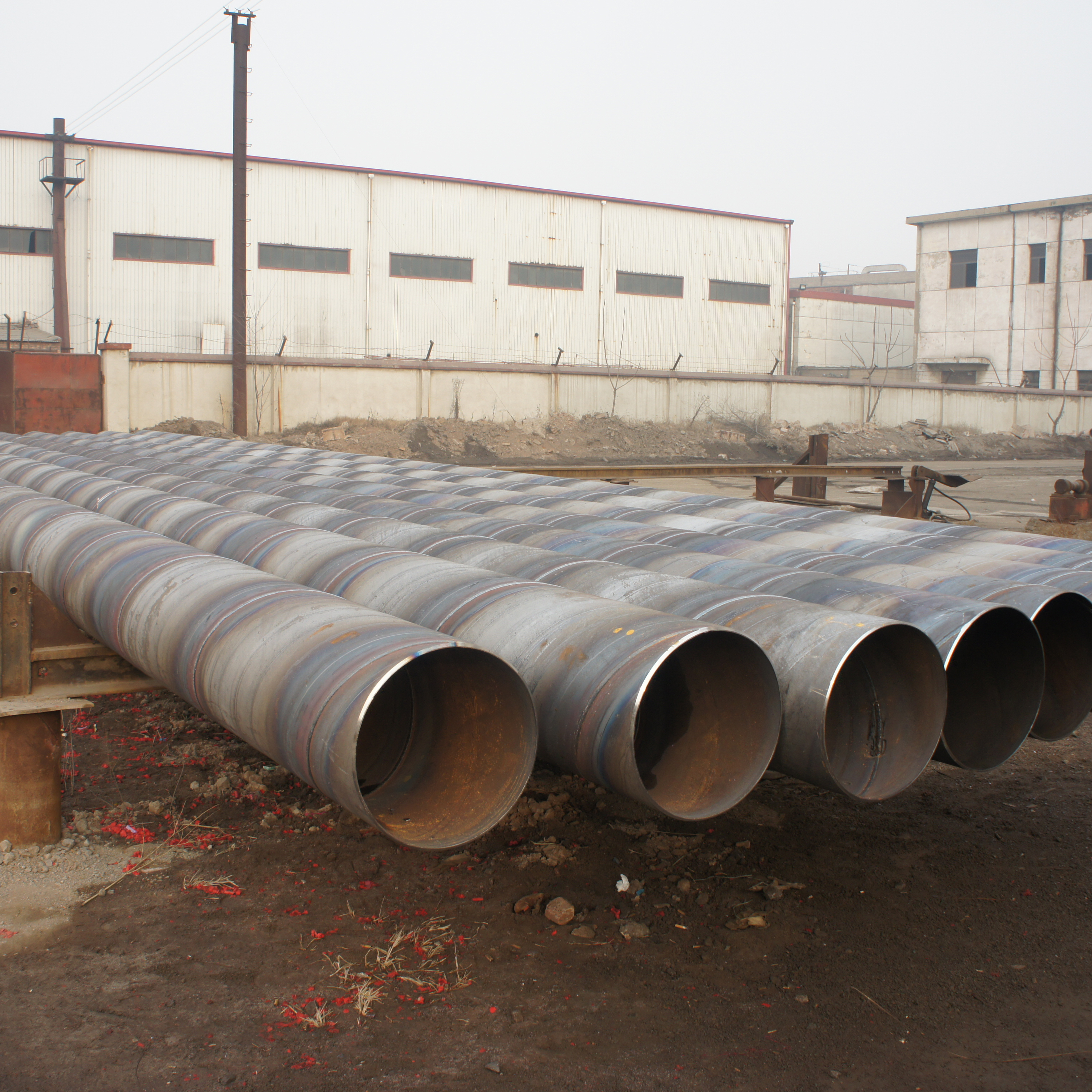 China supplier sprial carbon welded steel pipe gas and oiled pipe Featured Image
