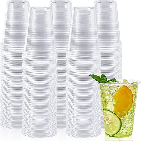 Disposable plastic PP cup for cold drinking beverage cup water cup clear 3/5/6/7/8/9/10/12/16/32oz