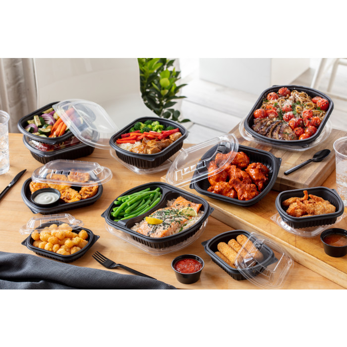 300Pcs Plastic Reusable Bento Box Meal Storage Food Prep Lunch Box