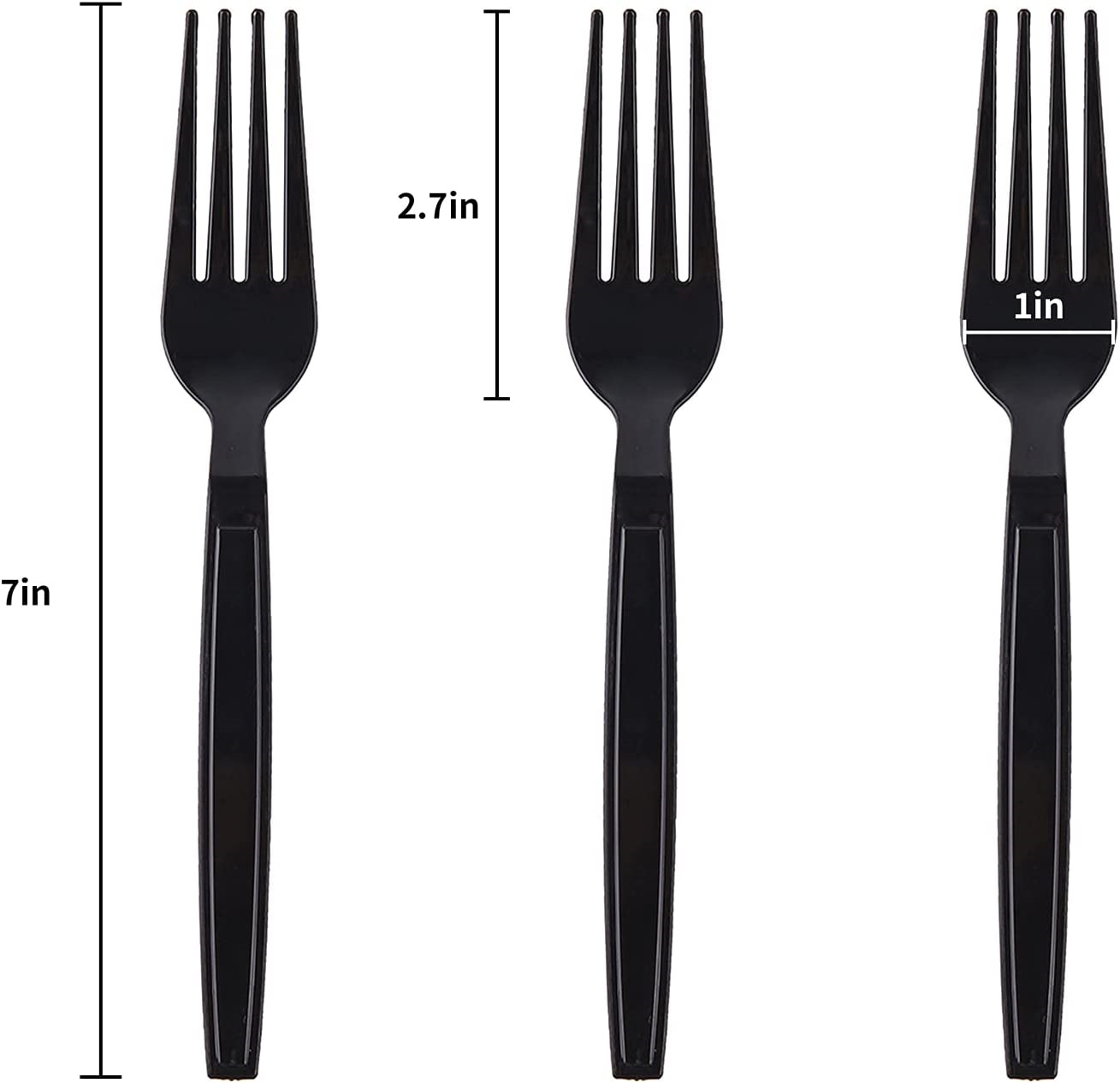 Wholesale White Black Clear Plastic Heavy Duty Disposable Cutlery