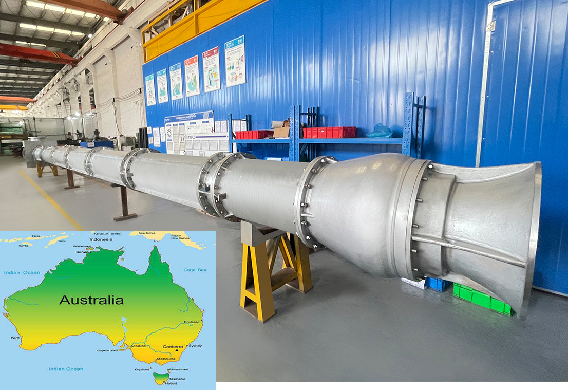16 meter long shaft Vertical turbine pump for Irrigation project in Australian
