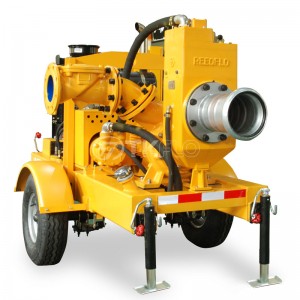 Movable Emergency Flood Control Diesel Engine Self-Priming Water Well Point Dewatering Pump