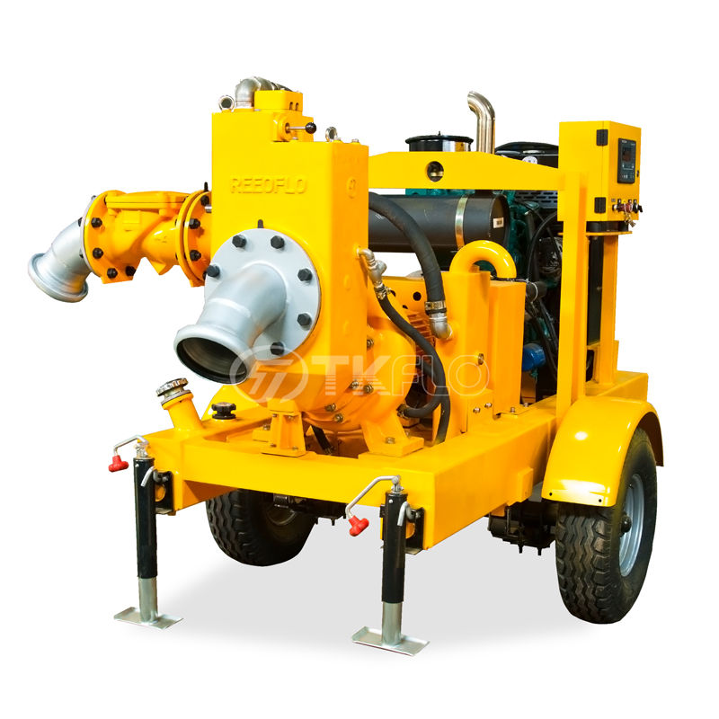 2020 High quality Self-Priming Clean Water Pump - Mobile emergency vehicle  Diesel engine Drive Dry Self Priming water Pump for flood – Tongke