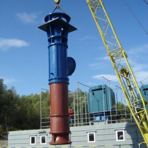 Pompa per acqua a flusso assiale verticale (miscelato) di grande capacità serie VTP