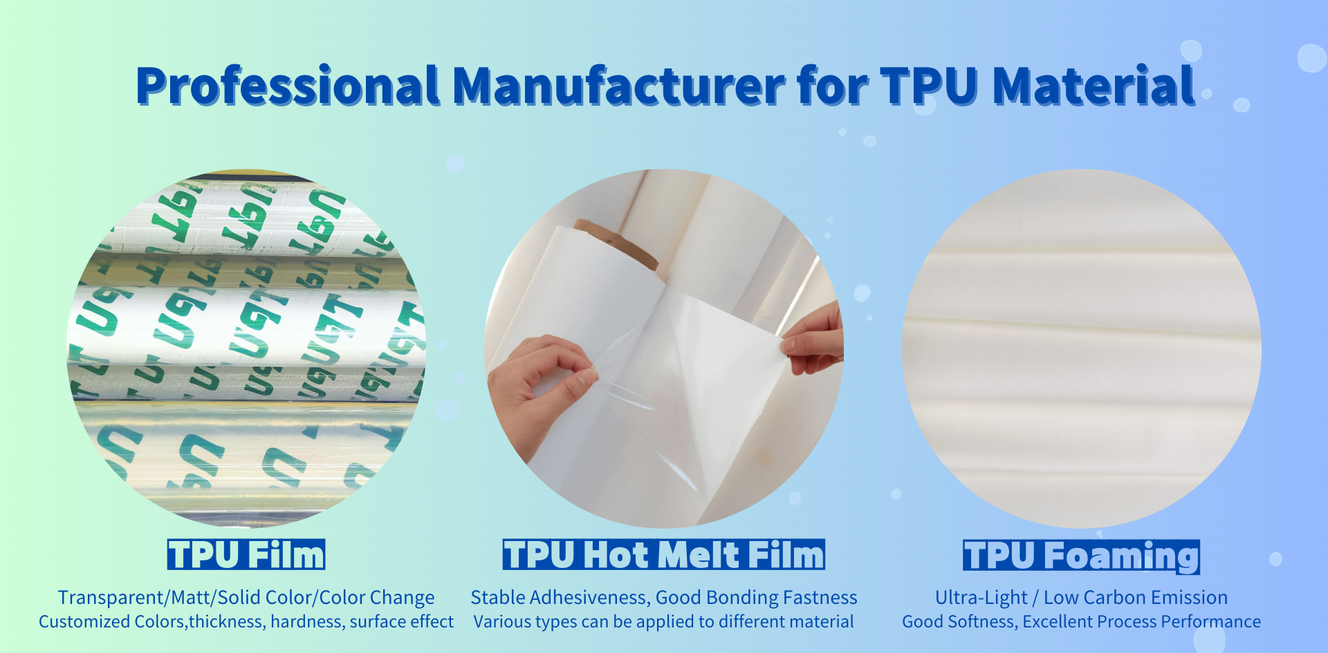 China TPU Film Manufacturer and Supplier, Factory