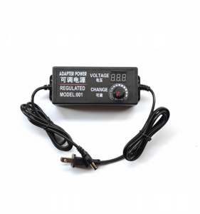 Adjustable AC 100v~240v to DC 3v~24v 5A power supply adapter with LED digital display