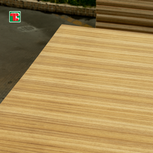 Teak Wood Grain Engineered  Ev Veneered Mdf Panels For Door Skin | 3Mm -25Mm