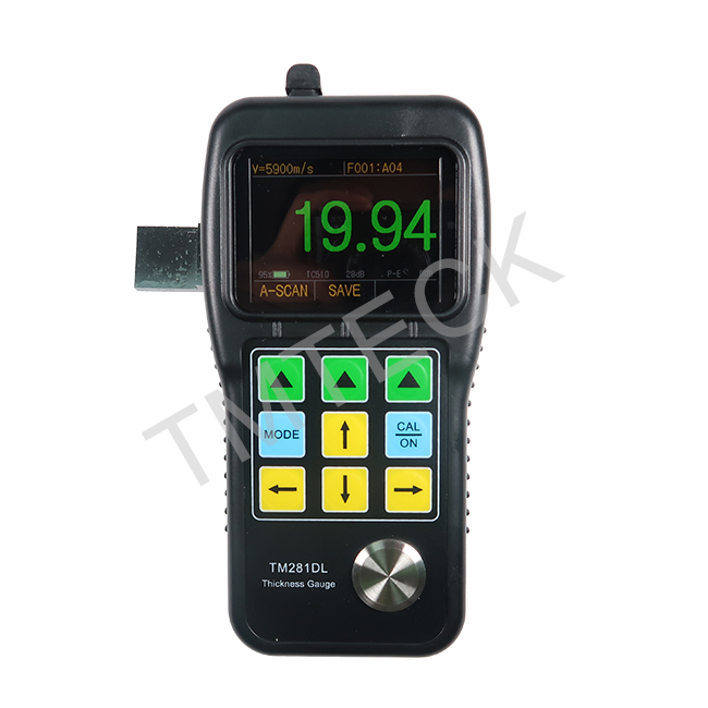 TM281 Ultrasonic thickness gauge/thickness testing machine/thickness meter with A&B Scan for testing rubber thickness