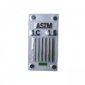 ASTM E747 Wire Type Penetrameter with The Material 1 – FE , 01 – Ti , 02 – Al , 03 – Mg , 3 – Ni , 4 – Cu