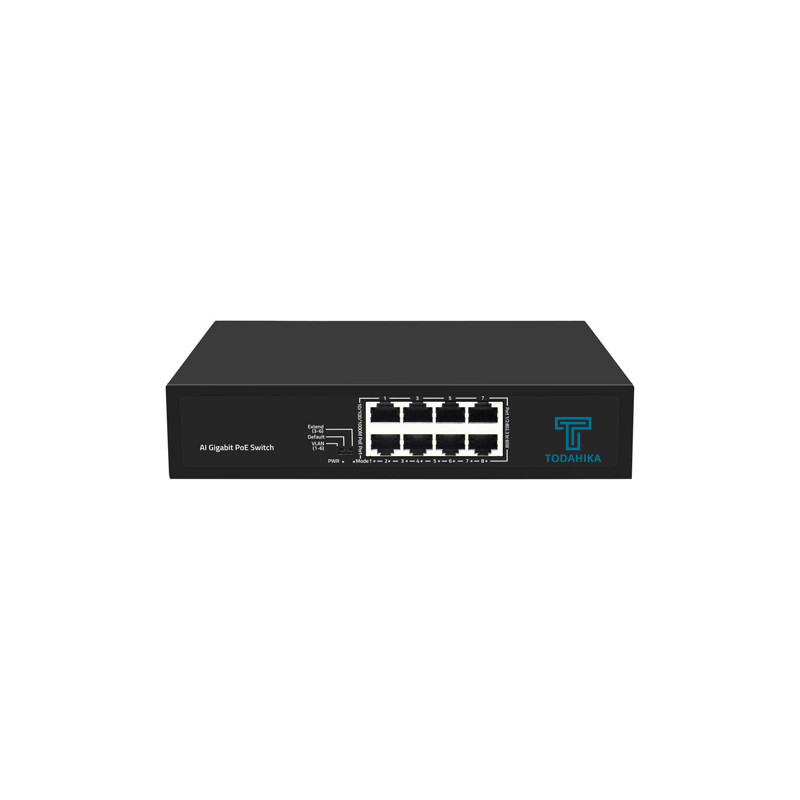 Switch Ethernet TH-G0008PB-R120W Port PoE 8×10/100/1000Base-T