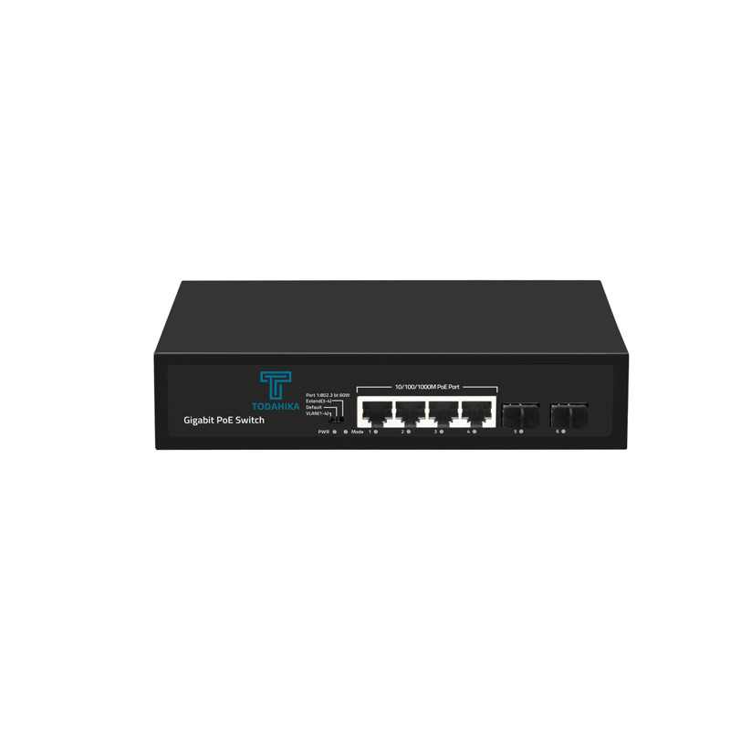 TH-G0204PB-R120W Ethernet kommutator 2xGigabit SFP, 4 × 10/100 / 1000Base-T PoE porty