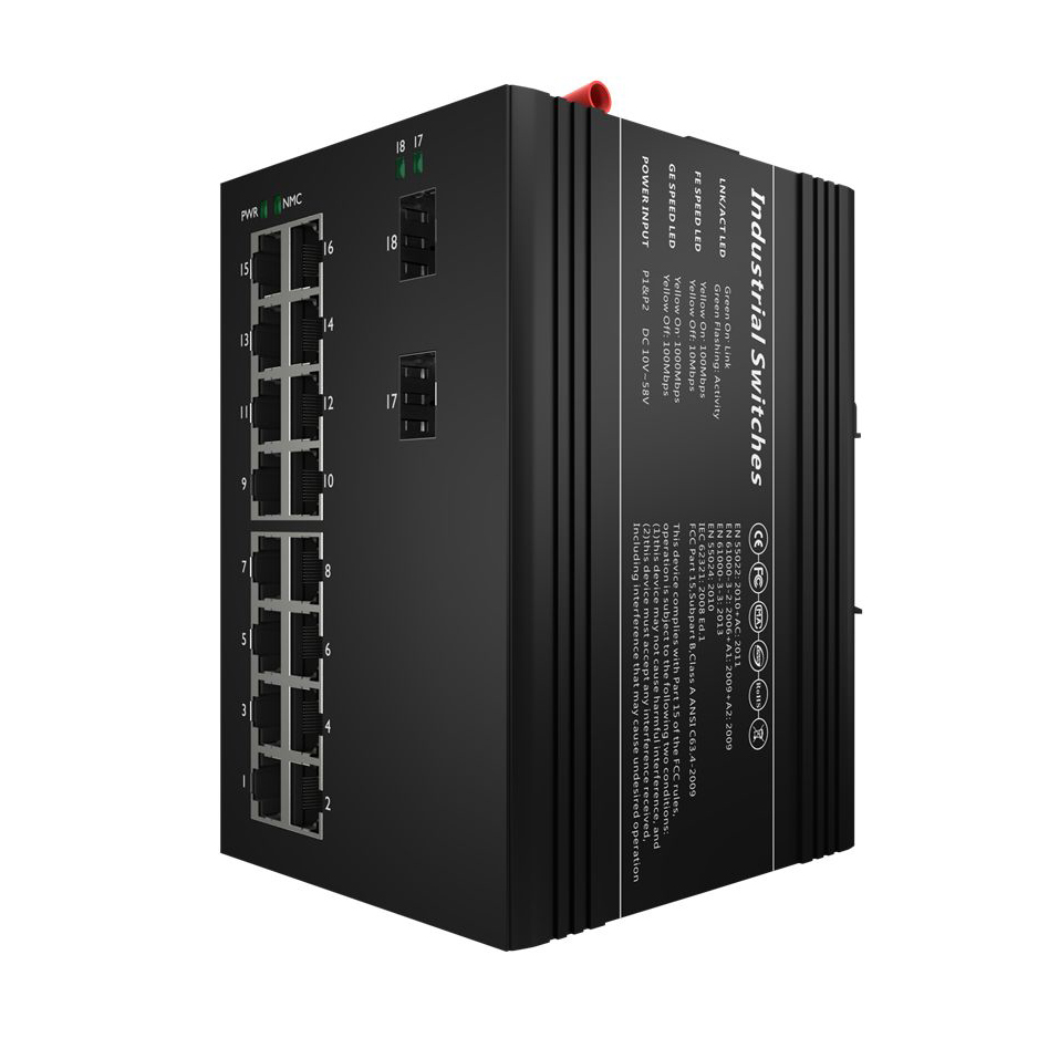 TH-6G0416 Industrial Switch 4xGigabit SFP, 16×10/100/1000Base-T