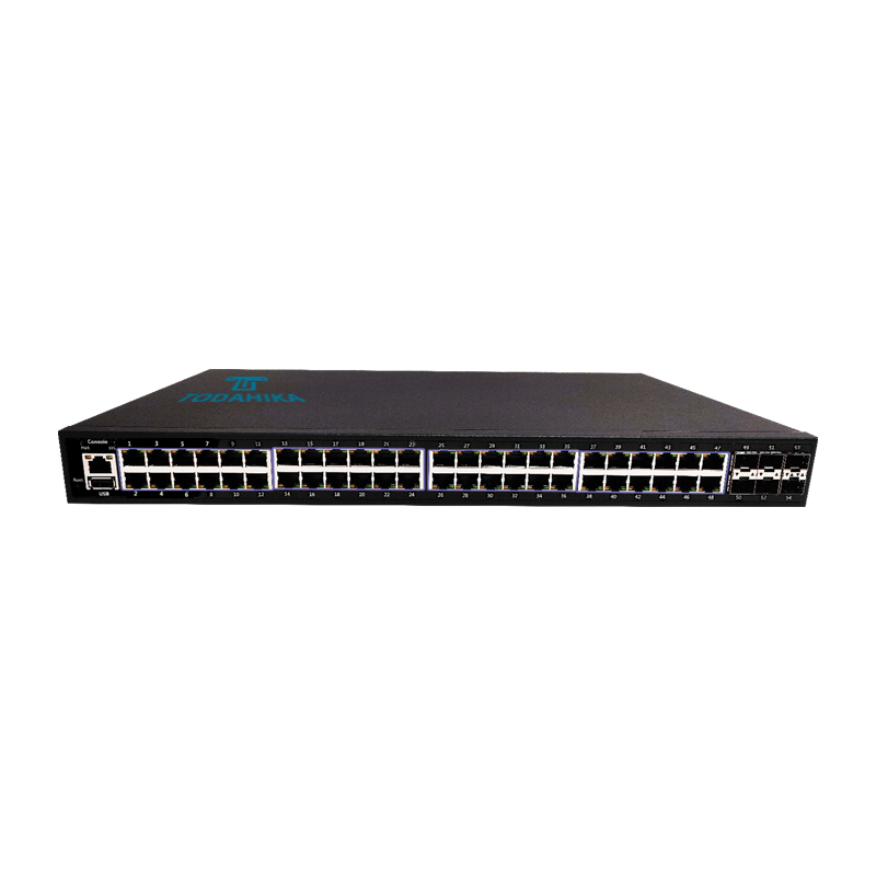 سوئیچ اترنت مدیریت‌شده TH-10G0648PM3-Z740W Layer3 6x10G SFP+ 48×10/100/1000Base-T PoE