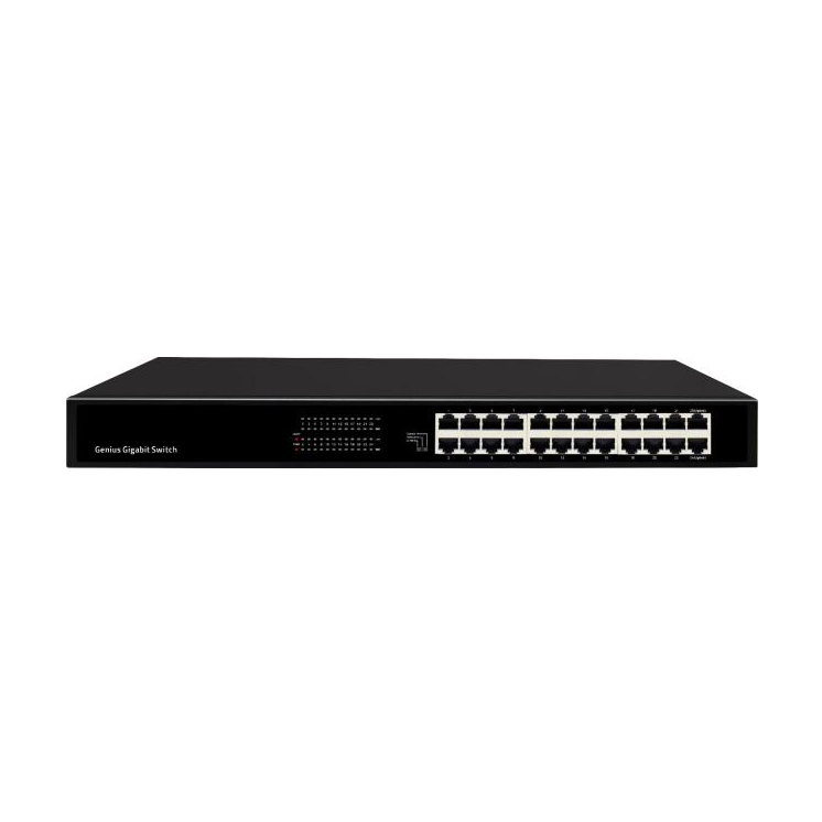 Switch Ethernet Série TH-G0024 Porta 24×10/100/1000Base-T Montagem em rack, configuração de VLAN, transmissão/Desktop de 250 metros, configuração de VLAN, transmissão de 250 metros