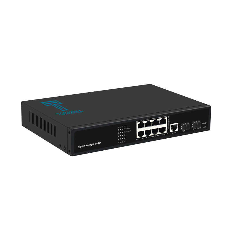 TH-G0208M2-R Layer2 басқарылатын Ethernet қосқышы 2xGigabit SFP, 8×10/100/1000Base-T