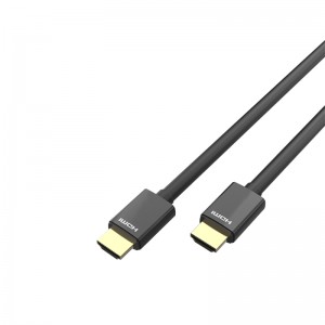 Fabriksförsörjning Premium High Speed ​​HDMI-kabel, HDMI2.0 M till M-kabel 18Gpbps 4K@60Hz med aluminiumlegeringsskal, guldpläterade kontakter och PVC-mantel, 0,5-5M