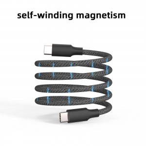 Cabo magnético USB 2.0 tipo C para tipo C 60W/140W/240W (20V)