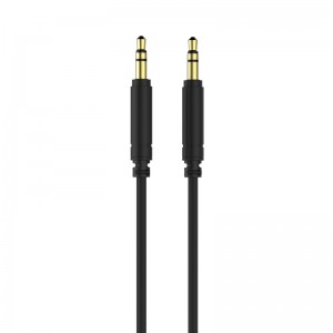 Wholesale OEM 3.5 mm Male to Male Aluminum Shell, Gold-Plated connector  Stereo Audio Cable, 0.5-5M. Connect a compatible portable device to the AUX-in port of a car stereo, portable speaker, or other compatible device with this audio cable