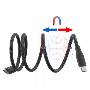 USB 2.0 Type-C dan Type-C gacha magnit kabel 60W/140W/240W (20V)