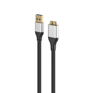 Kablloja e të dhënave të sinkronizimit USB për Samsung Galaxy S5 dhe ose Galaxy Note 3 tuaj, lidh një hard disk portativ të jashtëm USB 3.0 me një kompjuter për transferim të shpejtë të skedarëve ose sinkronizohet dhe karikon smartfonët ose tabletët Samsung të pajisur me portën USB 3.0 Micro-B.PF458G