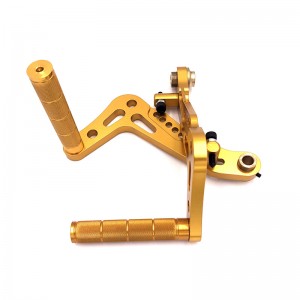 GOLD ANODIZED ALUMINUM PEDAL FOR RACING GO KARTS