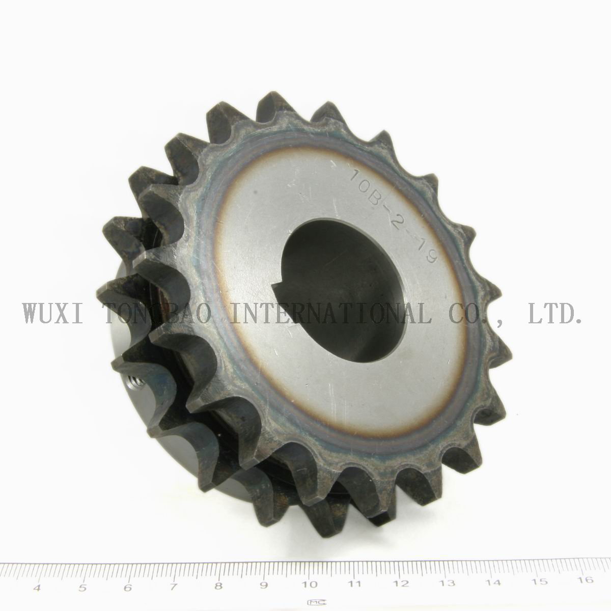 Best Price on Double Tripple Row Sprocket - Factory direct sale high quality steel roller chain sprocket 10B-2-19 – Tongbao