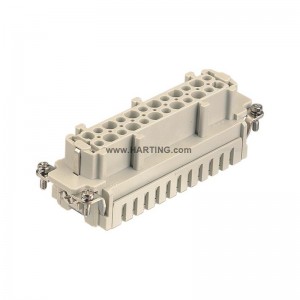 Harting 09 33 024 2616 09 33 024 2716 Han Insert Cage-clamp Termination Connectors Diwydiannol