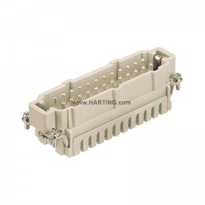 Harting 09 33 024 2616 09 33 024 2716 Han Insert Cage-clamp Termination Connectors Diwydiannol