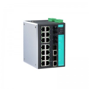 MOXA EDS-518A-SS-SC Gigabit Ngatur Industrial Ethernet Ngalih