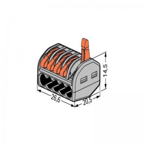 WAGO 222-415 क्लासिक स्प्लिसिंग कनेक्टर