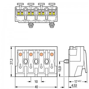 WAGO 294-5004 लाइटिंग कनेक्टर