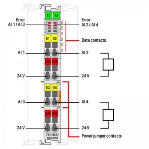 WAGO 750-455 / 020-000 Modul Input Analog
