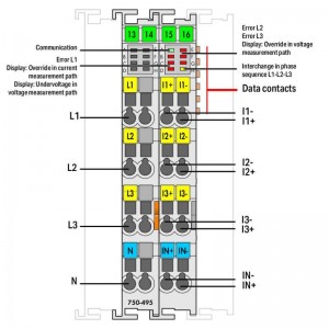 WAGO 750-495/000-002 Эрчим хүчний хэмжилтийн модуль
