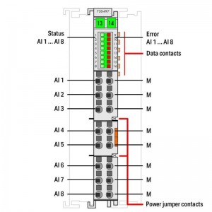 Analogový vstupní modul WAGO 750-497