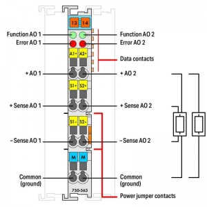Analogový výstupní modul WAGO 750-563