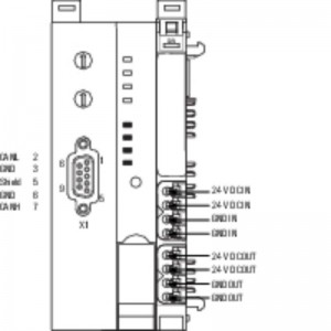 Weidmuller UR20-FBC-CAN 1334890000 Remote I/O Fieldbus Coupler