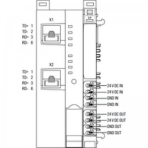 Weidmuller UR20-FBC-EIP 1334920000 დისტანციური I/O Fieldbus Coupler